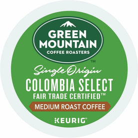 Green Mountain Coffee Roasters® K-Cup Colombia Select - Compatible with Keurig Brewer - Regular - Medium