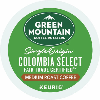 Green Mountain Coffee Roasters® Colombia Select K-Cup: Medium Regular - Fair Trade - 24/Box 4/Carton