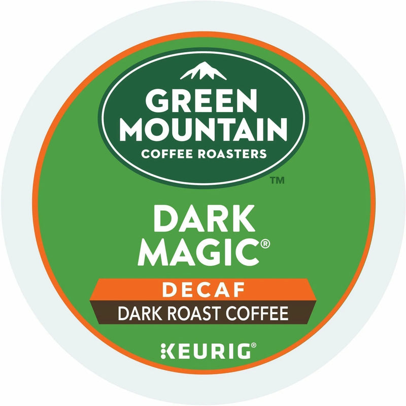 Green Mountain Coffee Roasters® K-Cup Dark Magic Decaf - Compatible with Keurig Brewer - Full/Extra Dark/Extra Bold