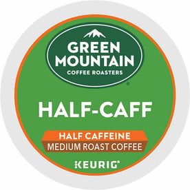 Green Mountain Coffee Roasters® K-Cup Half-Caff - Compatible with Keurig Brewer - Half Caff - 24/Box