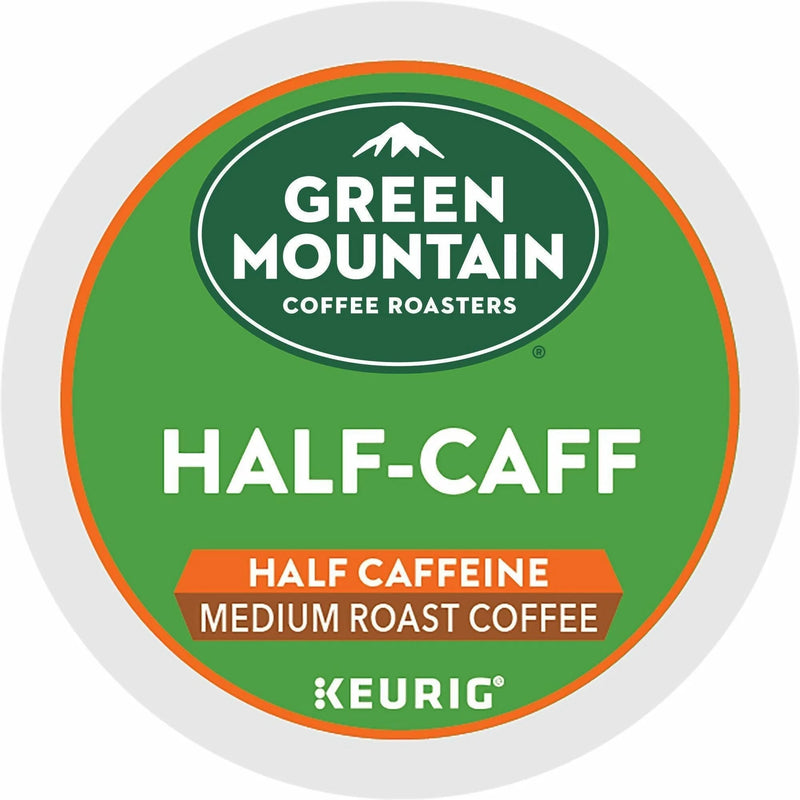 Green Mountain Coffee Roasters® K-Cup Half-Caff - Compatible with Keurig Brewer - Half Caff - 24/Box