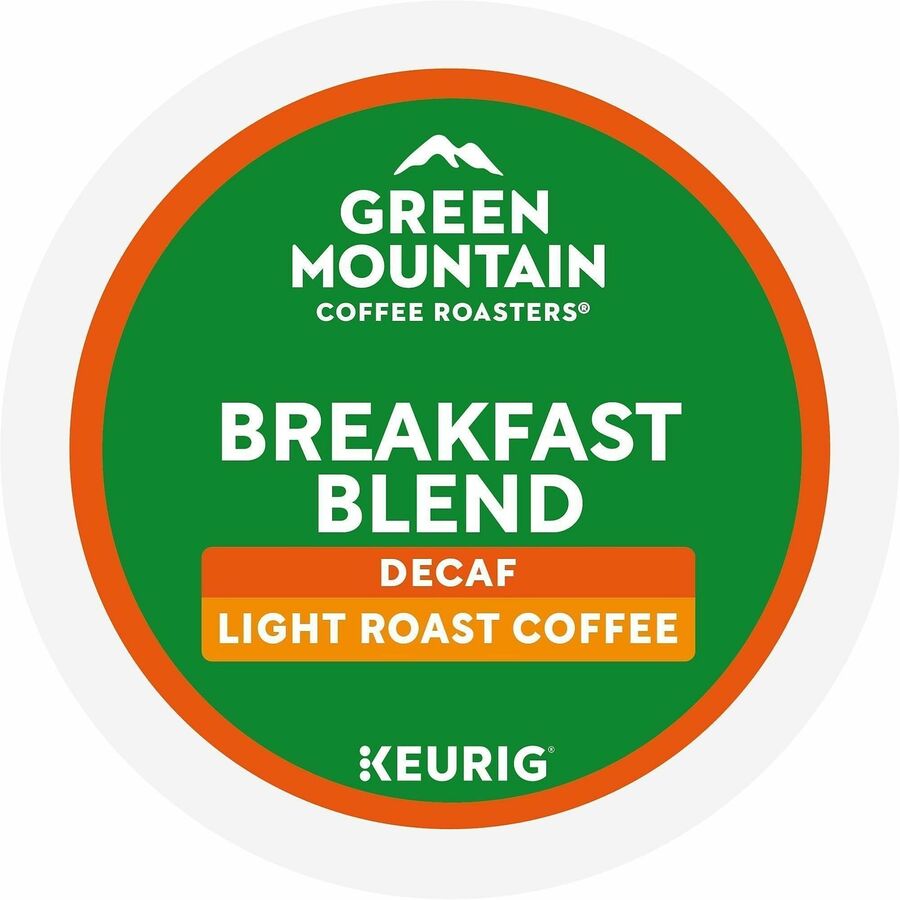 Green Mountain Coffee Roasters® K-Cup Breakfast Blend Decaf - Compatible with Keurig Brewer - Light