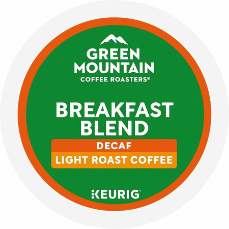 Green Mountain Coffee Roasters® K-Cup Breakfast Blend Decaf - Compatible with Keurig Brewer - Light