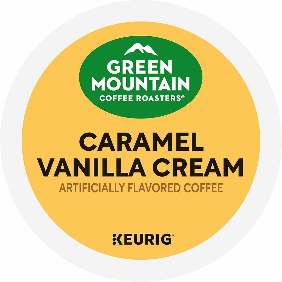 Green Mountain Coffee Roasters® K-Cup Caramel Vanilla Cream - Compatible with Keurig Brewer - Regular - Light