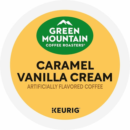 Green Mountain Coffee Roasters® K-Cup Caramel Vanilla Cream - Compatible with Keurig Brewer - Regular - Light