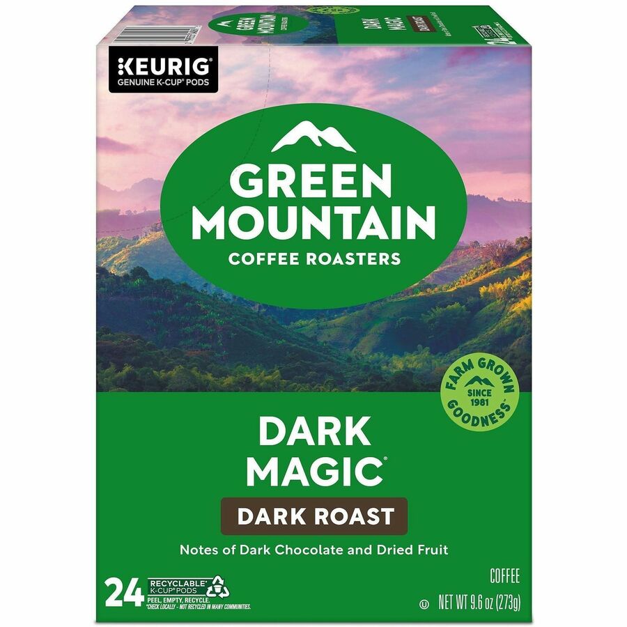 Green Mountain Coffee Roasters® K-Cup Dark Magic - Compatible with Keurig Brewer - Regular - 24 / Box