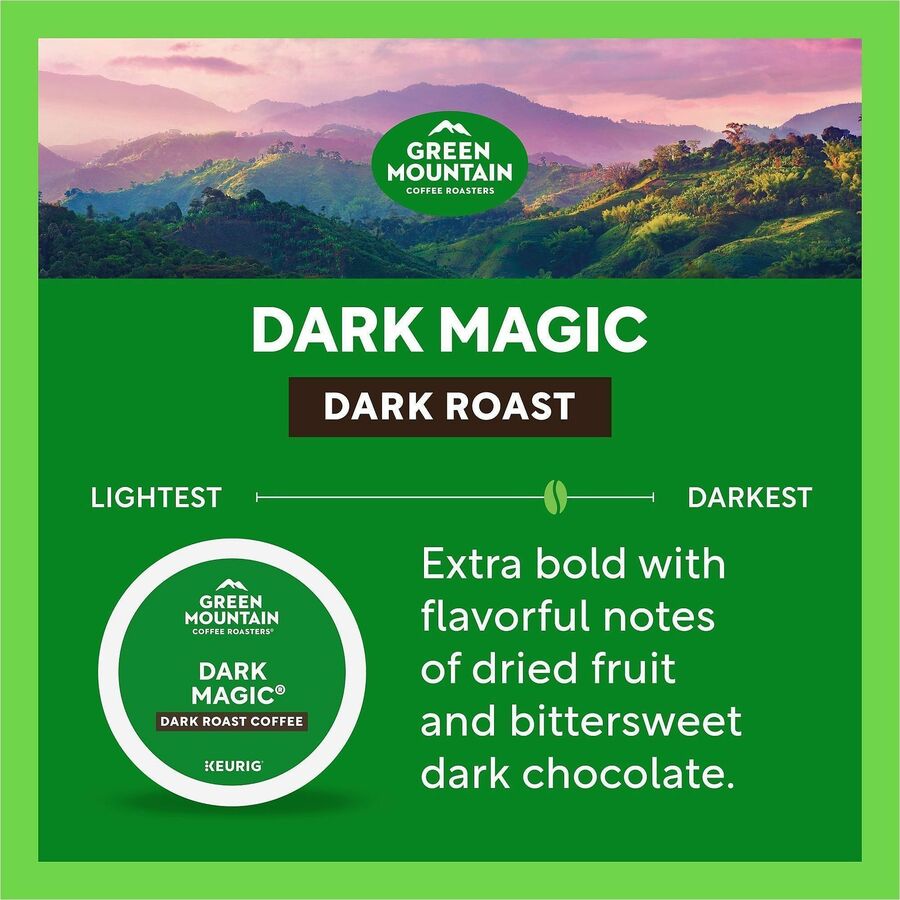 Green Mountain Coffee Roasters® K-Cup Dark Magic - Compatible with Keurig Brewer - Regular - 24 / Box