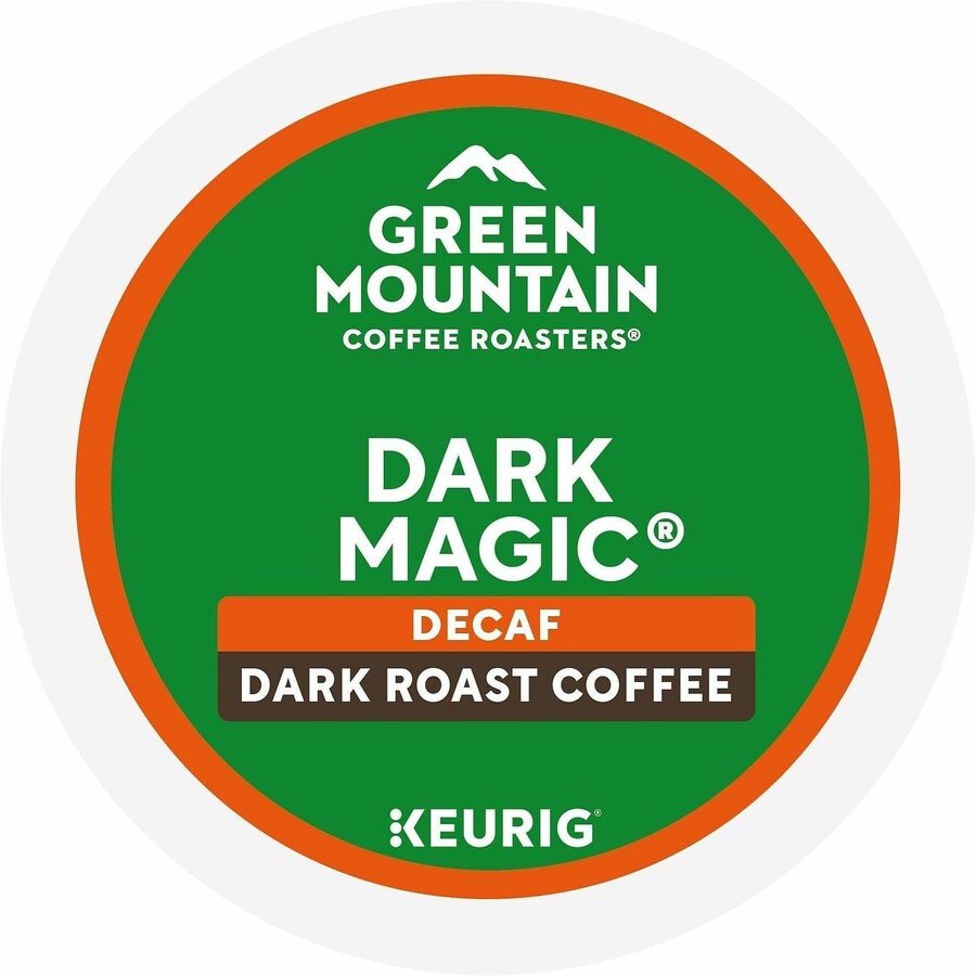 Green Mountain Coffee Roasters® K-Cup Dark Magic Decaf - Compatible with Keurig Brewer - Full/Extra Dark/Extra Bold