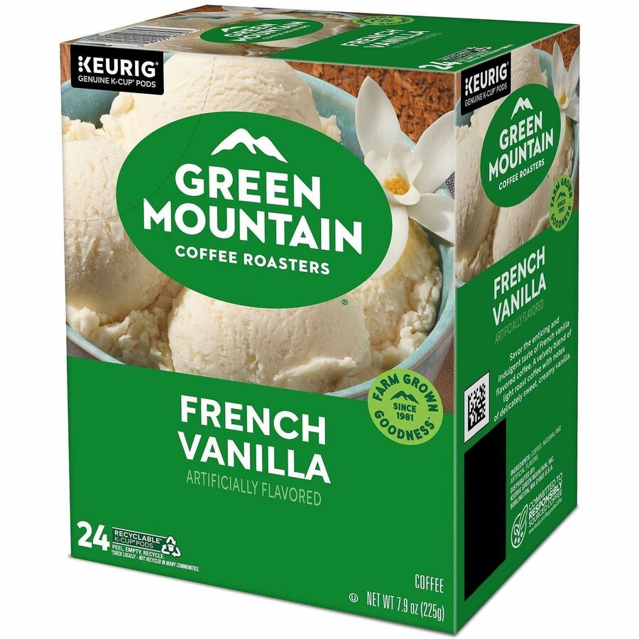 Green Mountain Coffee Roasters® K-Cup French Vanilla - Compatible with Keurig Brewer - Regular - Light