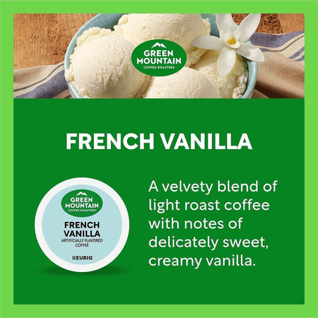 Green Mountain Coffee Roasters® K-Cup Pod French Vanilla Keurig Single-Serve pods Light Roast 24 Count