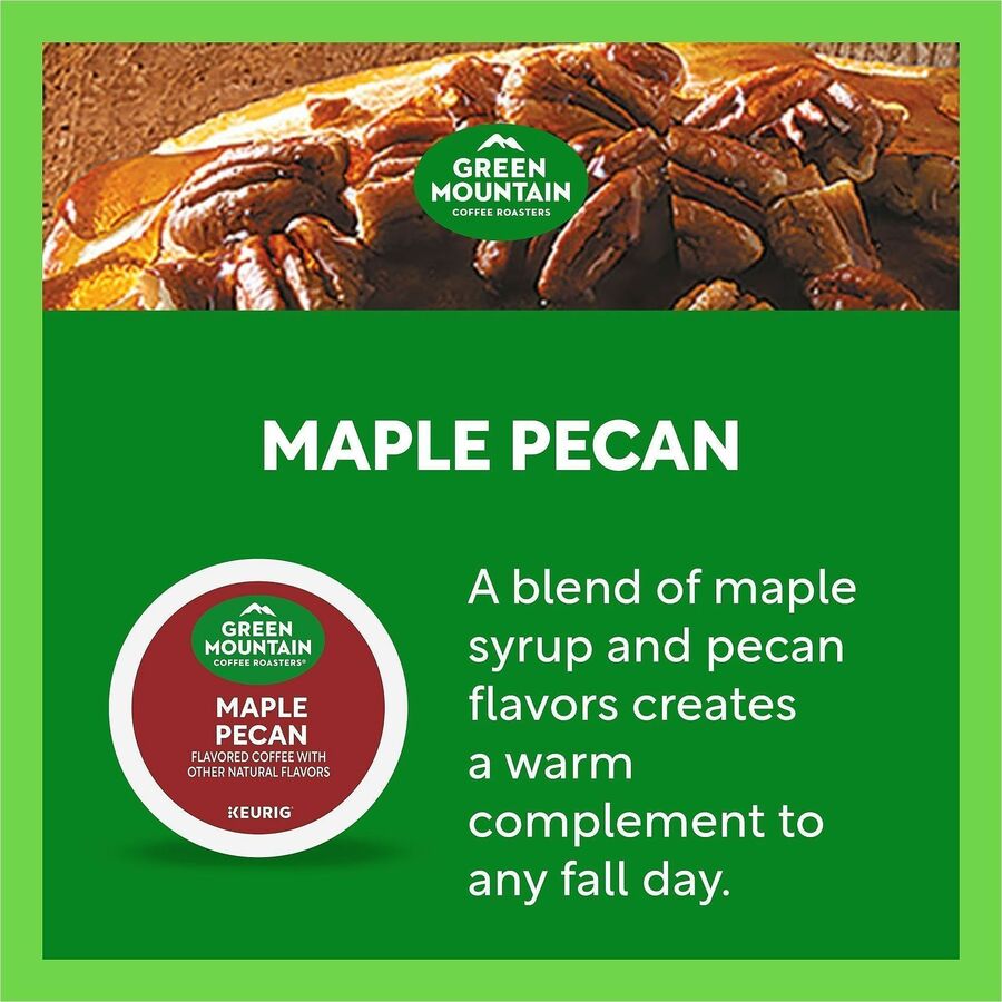Green Mountain Coffee Roasters® K-Cup Pod Maple Pecan Coffee,Keurig Pods Light Roast 24 Count