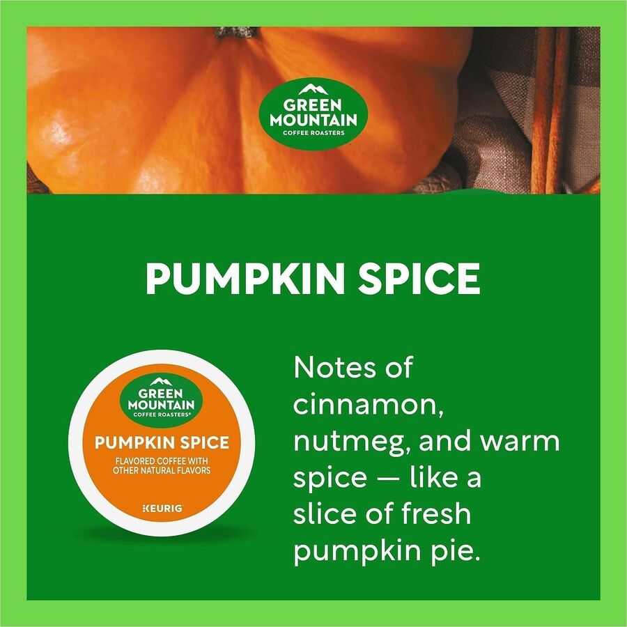 Green Mountain Coffee Roasters® K-Cup Pod Pumpkin Spice Keurig Single-Serve Pods Light Roast 24 Count