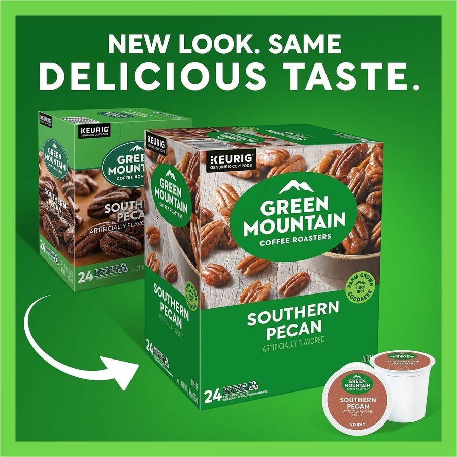 Green Mountain Coffee Roasters® K-Cup Pod Southern Pecan Keurig Single-Serve pods Light Roast 24 Count