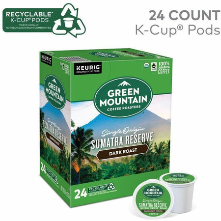 Green Mountain Coffee Roasters® K-Cup Pod Sumatra Reserve Keurig Single-Serve pods Dark Roast 24 Count