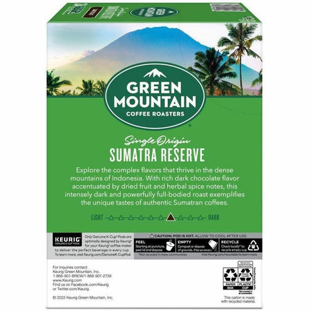 Green Mountain Coffee Roasters® K-Cup Pod Sumatra Reserve Keurig Single-Serve pods Dark Roast 24 Count
