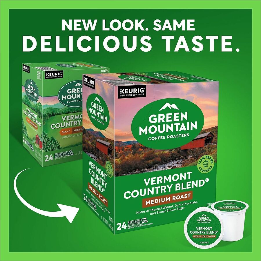 Green Mountain Coffee Roasters® K-Cup Vermont Country Blend - Compatible with Keurig Brewer - Regular - Medium