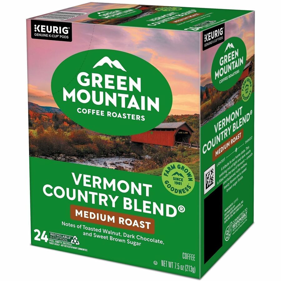 Green Mountain Coffee Roasters® K-Cup Vermont Country Blend - Compatible with Keurig Brewer - Regular - Medium