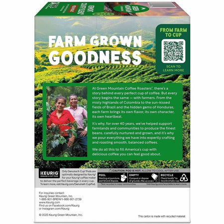 Green Mountain Coffee Roasters® K-Cup Vermont Country Blend - Compatible with Keurig Brewer - Regular - Medium