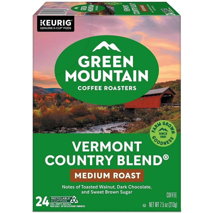 Green Mountain Coffee Roasters® K-Cup Vermont Country Blend - Compatible with Keurig Brewer - Regular - Medium