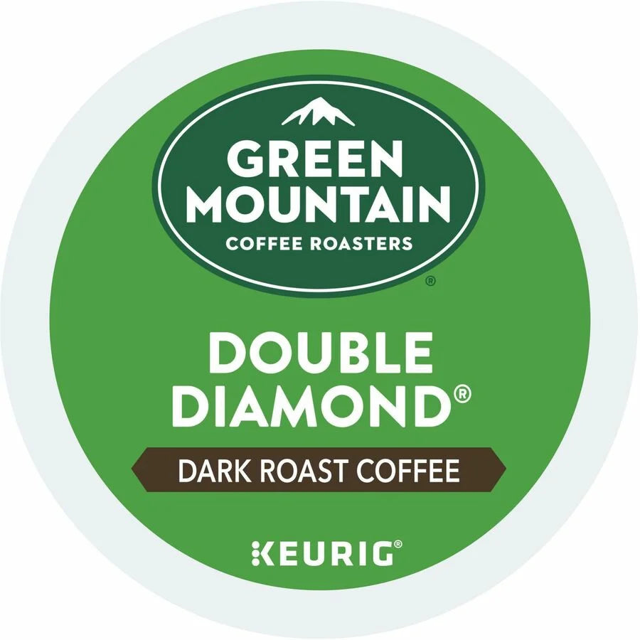 Green Mountain Double Diamond Dark Roast K-Cup Pods - 24 Count Pack - Coffee