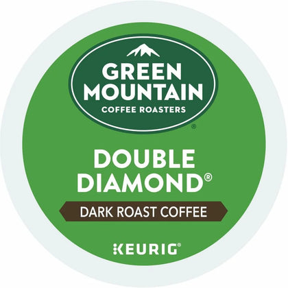 Green Mountain Double Diamond Dark Roast K-Cup Pods - 24 Count Pack - Coffee