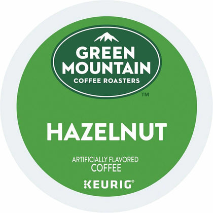 Green Mountain Hazelnut Coffee K-Cups - Light Roast - 24/Box - 4/Carton
