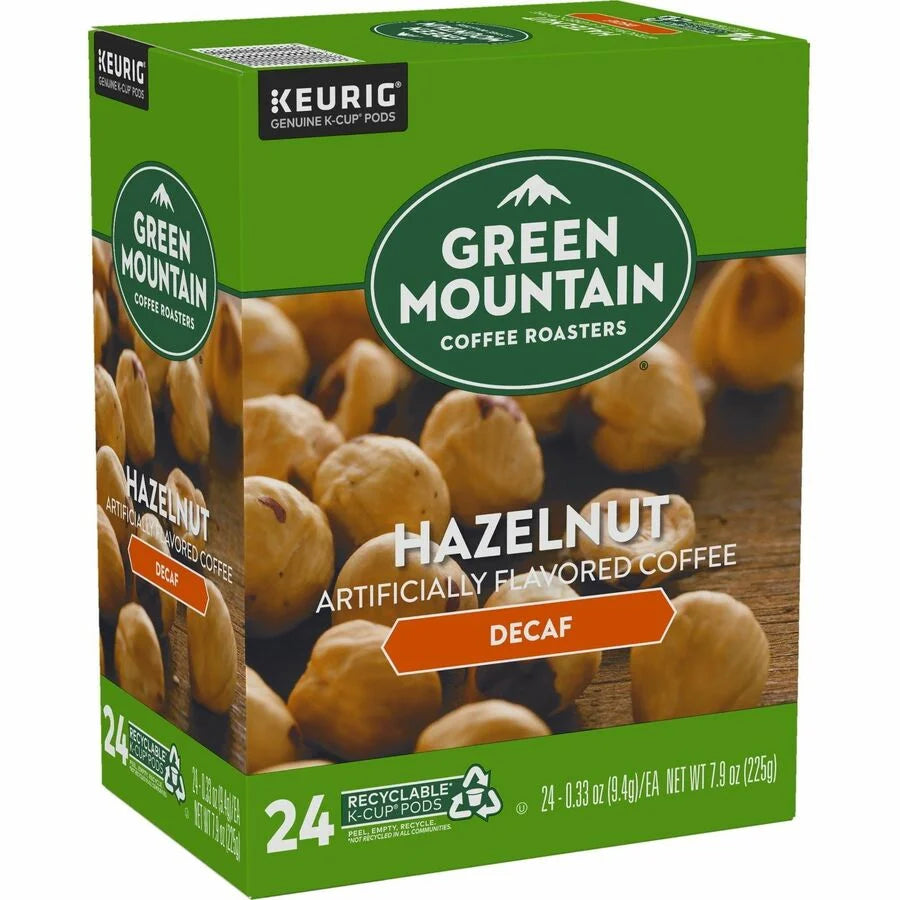 Green Mountain Hazelnut Decaf Coffee Pods - 24 Count - Light Roast