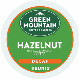 Green Mountain Coffee K-Cup Pod Hazelnut Decaf Keurig Single-Serve pods Light Roast 24 Count