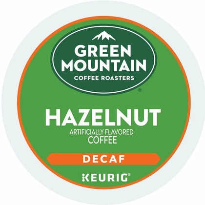 Green Mountain Hazelnut Decaf Coffee Pods - 24 Count - Light Roast