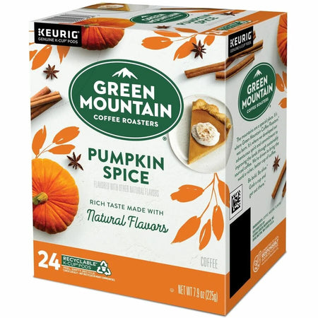 Green Mountain Pumpkin Spice K-Cup Pods - 24 Count - Light Roast - Coffee