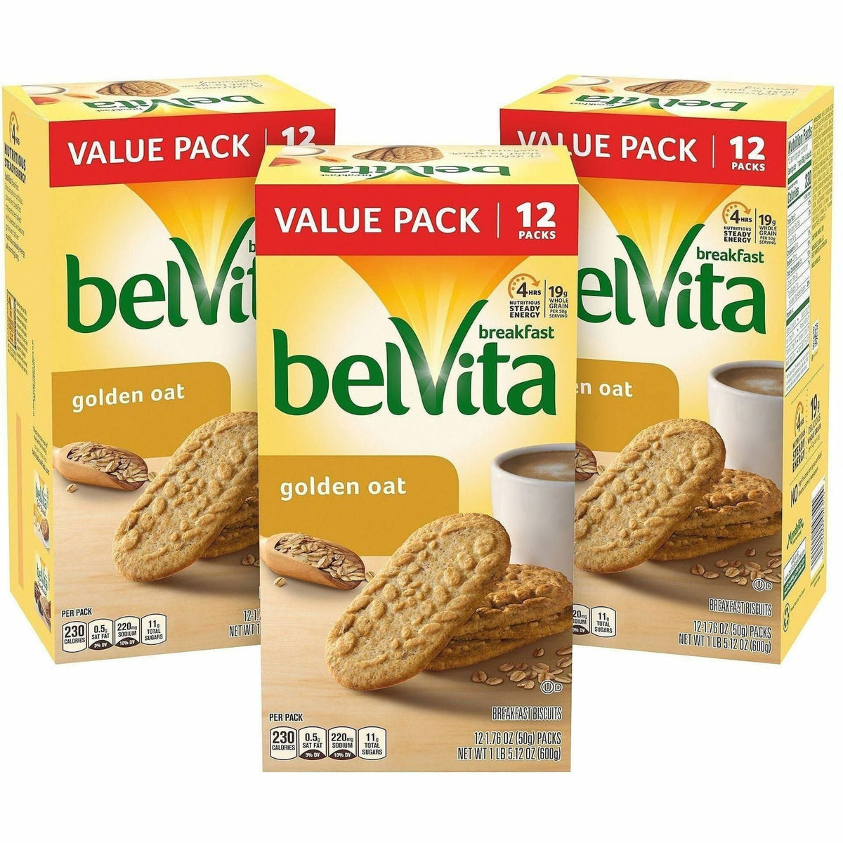 Green Rabbit Belvita Breakfast Biscuits - No Artificial Flavor Sweeteners High Fructose Corn Syrup Low Fat - Snacks