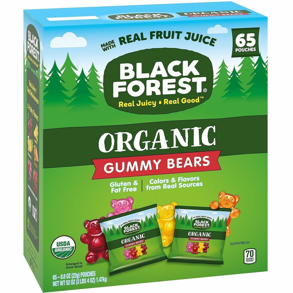 Green Rabbit Black Forest Organic Gummy Bears - 2000