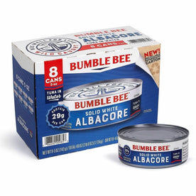 Green Rabbit Bumble Bee Solid White Albacore Tuna - 5 oz - 8 / Carton - Snacks