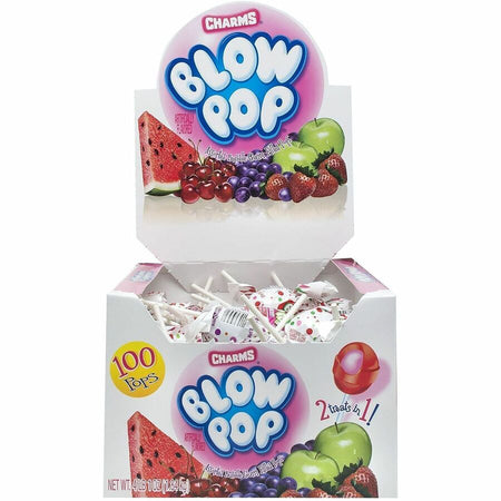 Green Rabbit Charms Blow Pops - Front