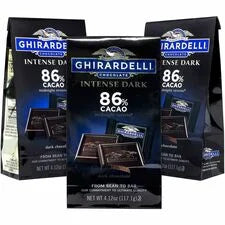Green Rabbit Dark Chocolate Singles - Indulge in Ghirardelli Intense - 3/Bag - 1/Carton - Sweets