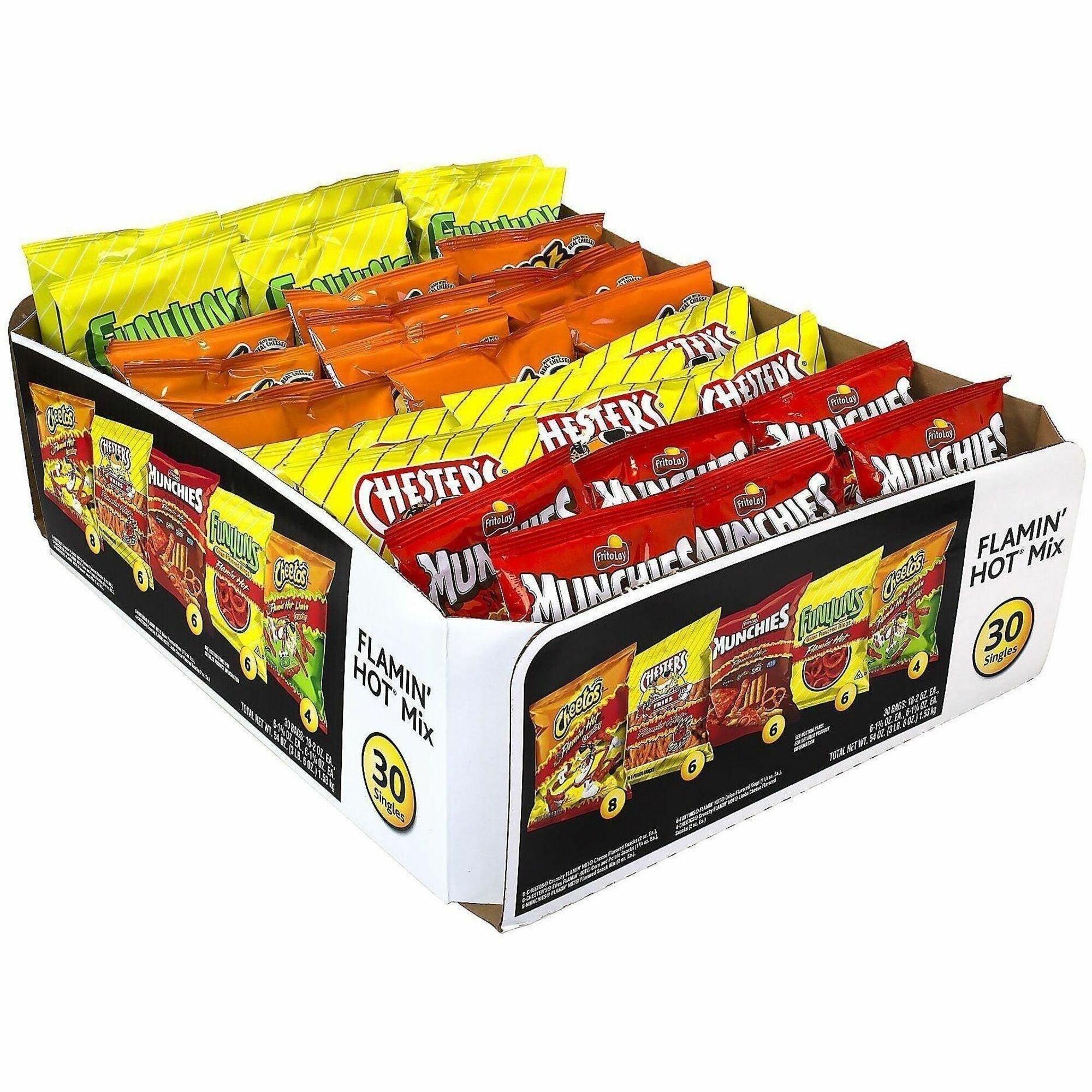Green Rabbit Flamin’ Hot Mix - Individually Wrapped - 30 / Carton - Snacks