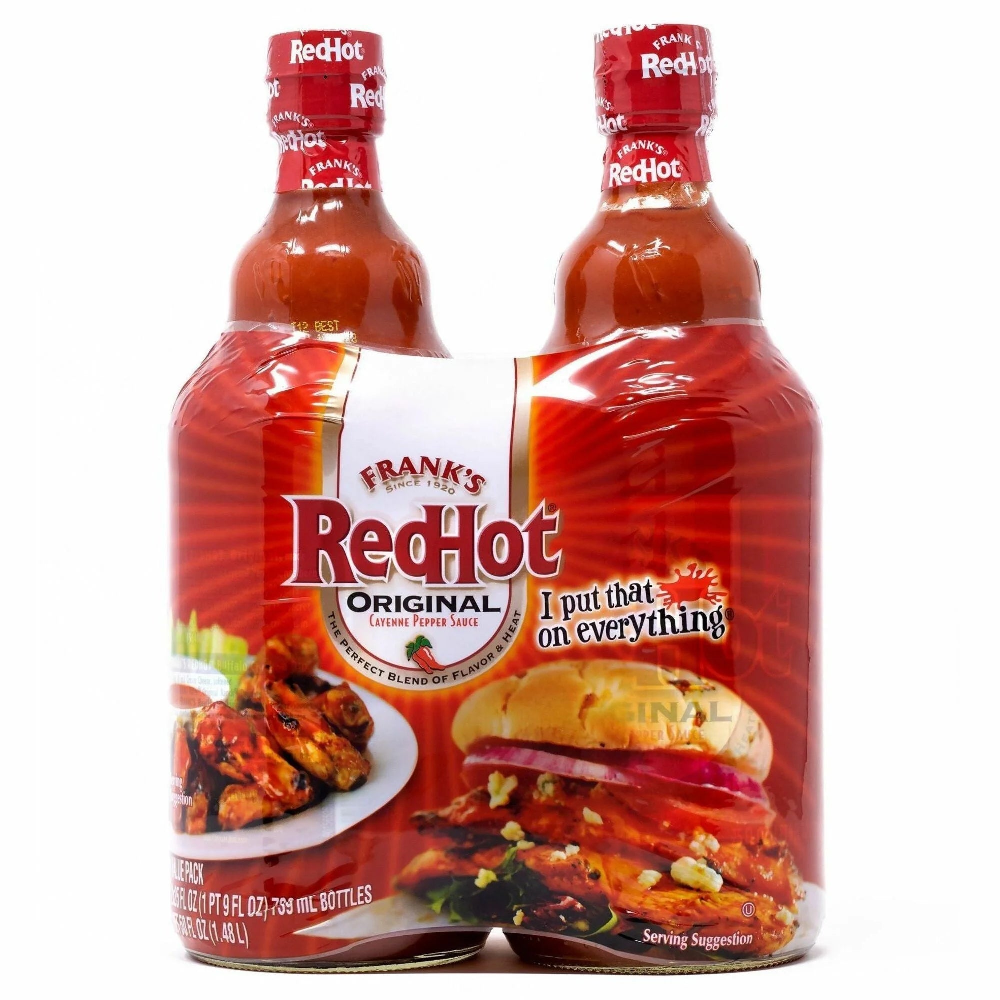 Green Rabbit Frank’s Red Hot Original Sauce - Cayenne Pepper - 2 / Carton - Condiments