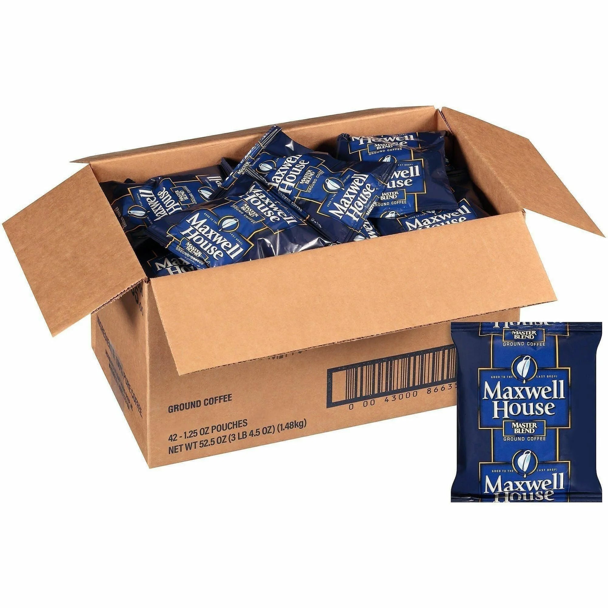 Green Rabbit Ground Fraction Pack Maxwell House Master Blend - 41 / Carton - Coffee
