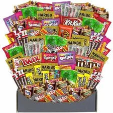 Green Rabbit Halloween Candy Box - Assorted Treats - 140/Bag - 1/Carton - Sweets