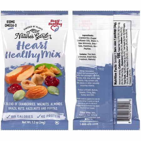 Green Rabbit Healthy Trail Mix Snack Packs - 1.20 oz Pouch - 50 / Carton - Snacks