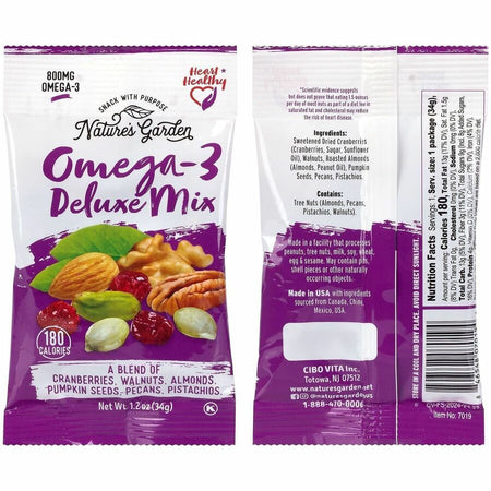 Green Rabbit Healthy Trail Mix Snack Packs - 1.20 oz Pouch - 50 / Carton - Snacks