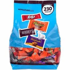 Green Rabbit Hershey’s Assorted Minis Value Pack - 230 Pieces - 1 Carton - Sweets