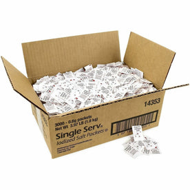 Green Rabbit Single-Serve Iodized Salt Packets - 1 / Carton - Condiments