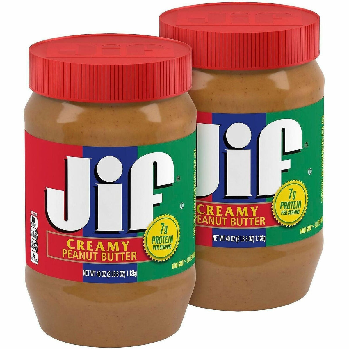 Green Rabbit Jif Creamy Peanut Butter - 2.50 lb - 2 / Carton - Snacks