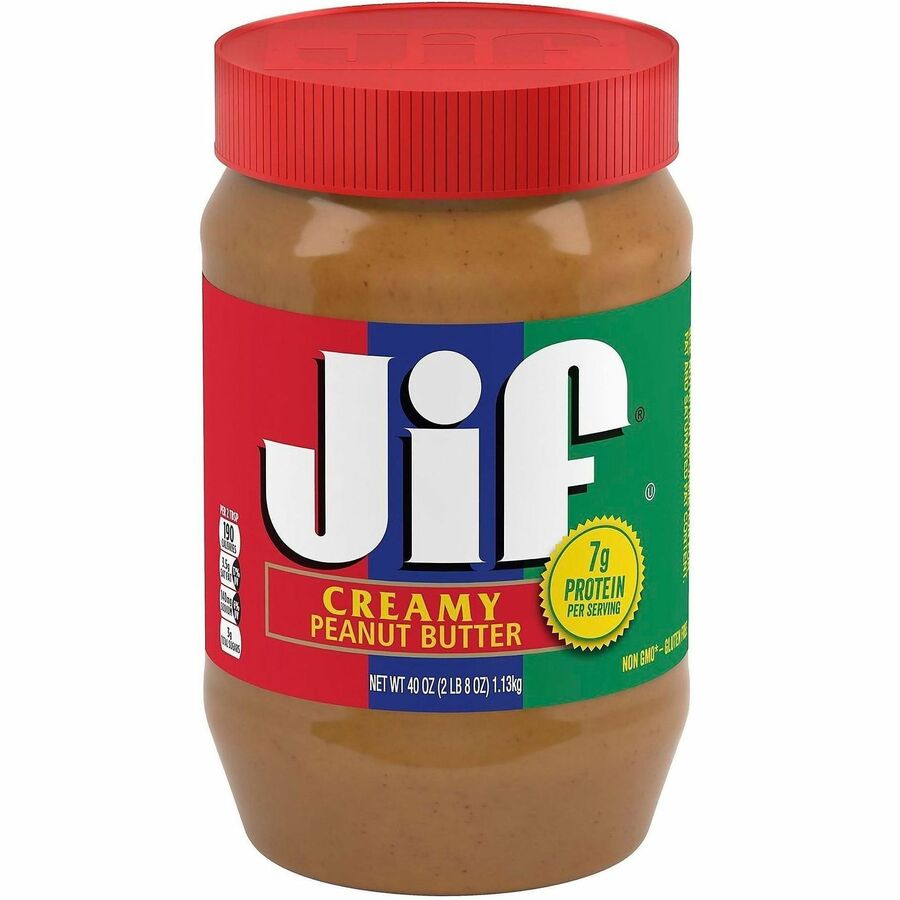 Green Rabbit Jif Creamy Peanut Butter - 2.50 lb - 2 / Carton - Snacks