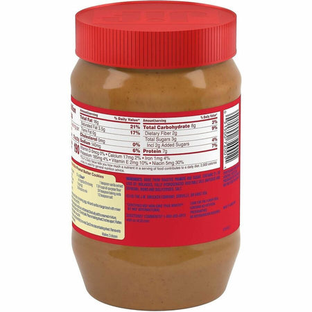 Green Rabbit Jif Creamy Peanut Butter - 2.50 lb - 2 / Carton - Snacks