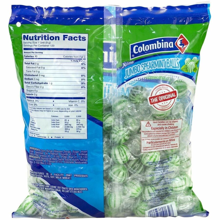 Green Rabbit Jumbo Spearmint Balls - Rear