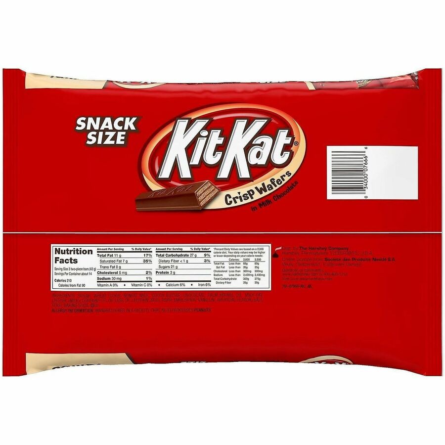Green Rabbit Kit Kats Snack-Size Milk Choc. Wafers - Rear