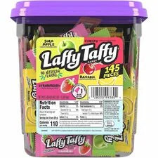 Green Rabbit Laffy Taffy Assorted Variety Pack - Individually Wrapped - 1 Carton - Sweets