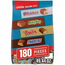 Green Rabbit Mar’s Minis Chocolate Variety Pack - Assorted - 180/Bag - Sweets